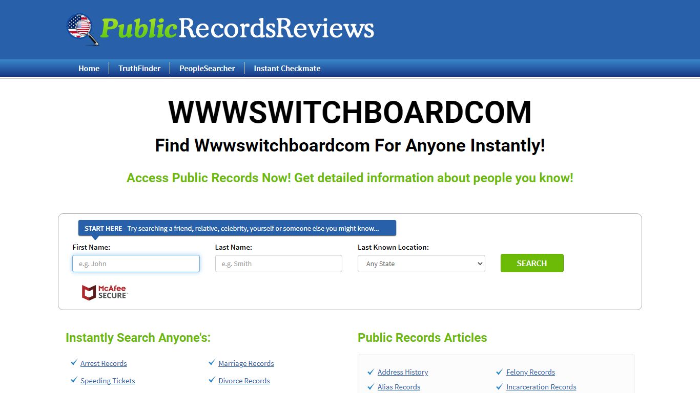 Find Wwwswitchboardcom For Anyone Instantly!